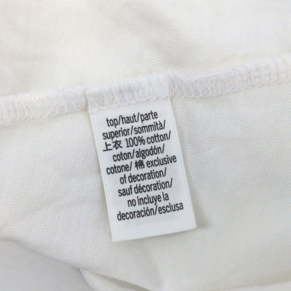 Victoria's Secret White Metallic LOVE Graphic Short Sleeve Crew Neck Shirt M NWT - Picture 6 of 7